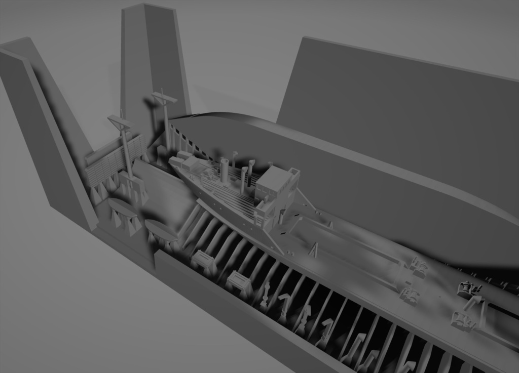 1/700 戦時コンクリート船「武智丸」