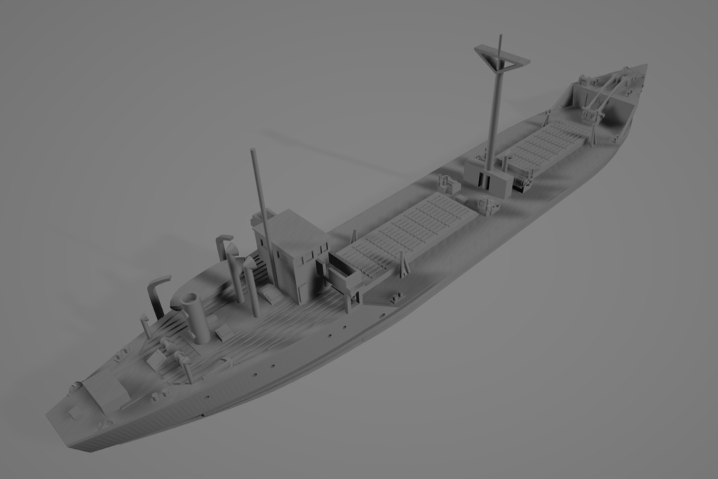 1/700 戦時コンクリート船「武智丸」