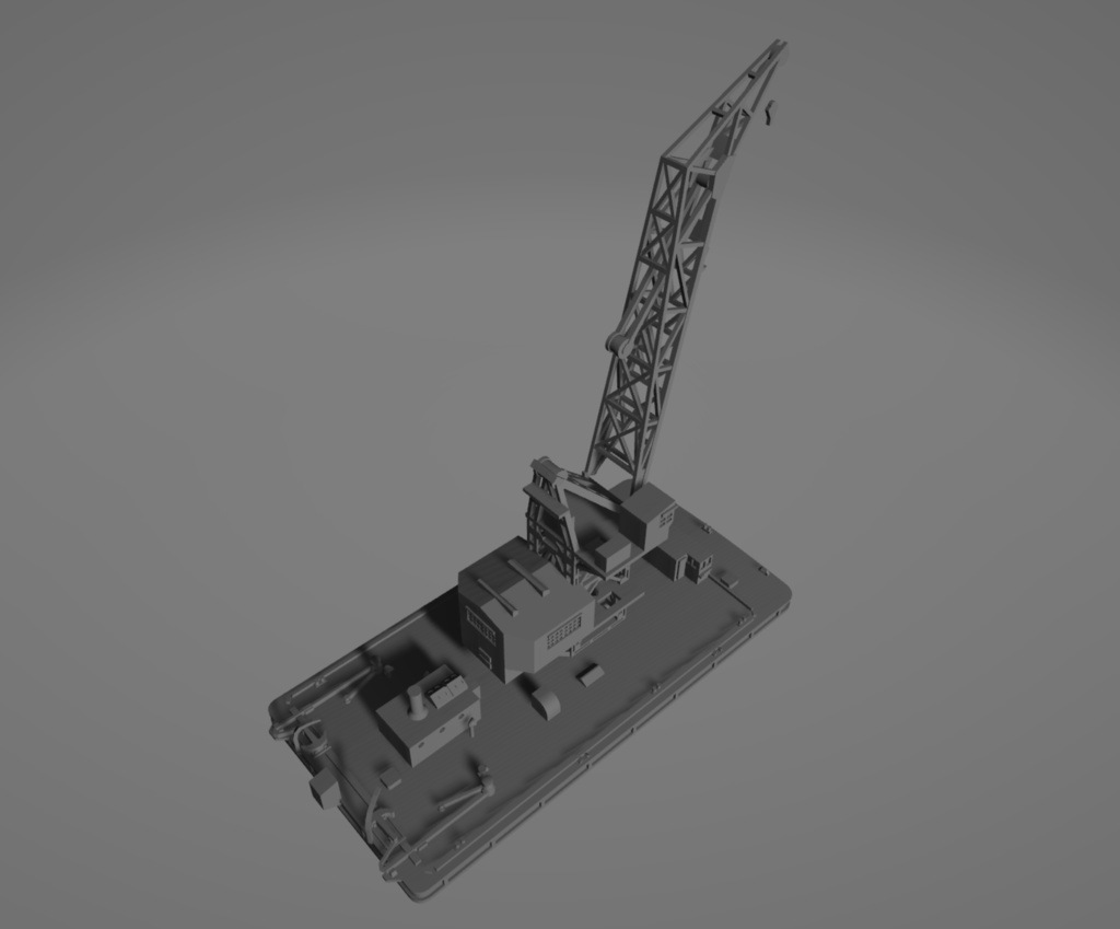 1/700 日本海軍 雑役船(起重機船) 30トン吊型