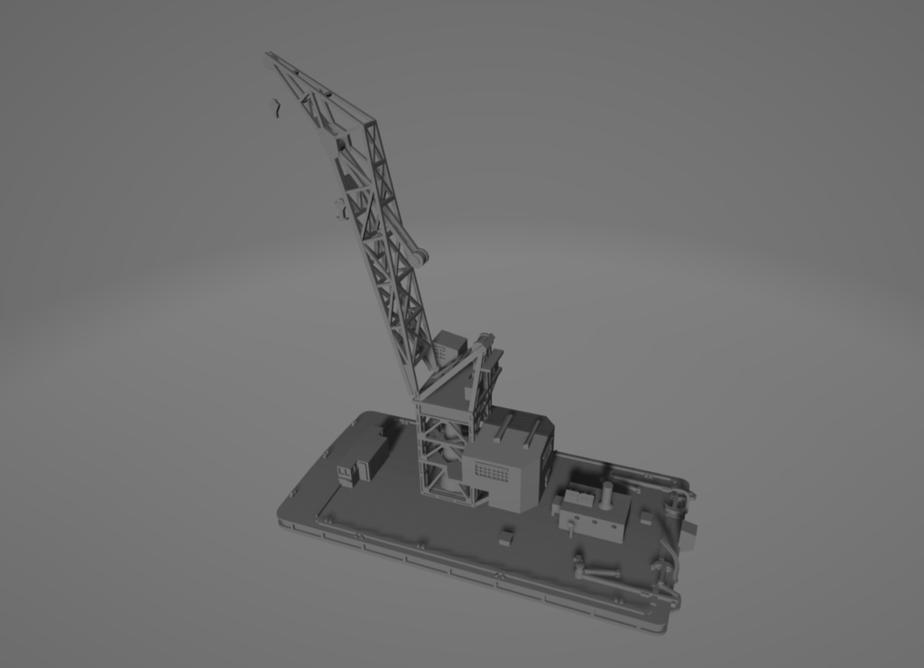 1/700 日本海軍 雑役船(起重機船) 30トン吊型