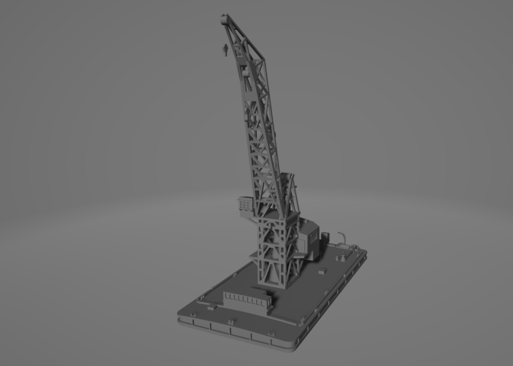 1/700 日本海軍 雑役船(起重機船) 30トン吊型