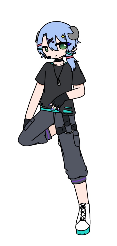 竜歌シキ-ひらひら- 単体立ち絵