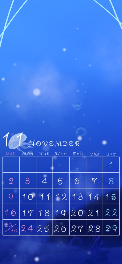 【限定配布】UTA声喫茶 デジタル壁紙〈汐音くらげ〉