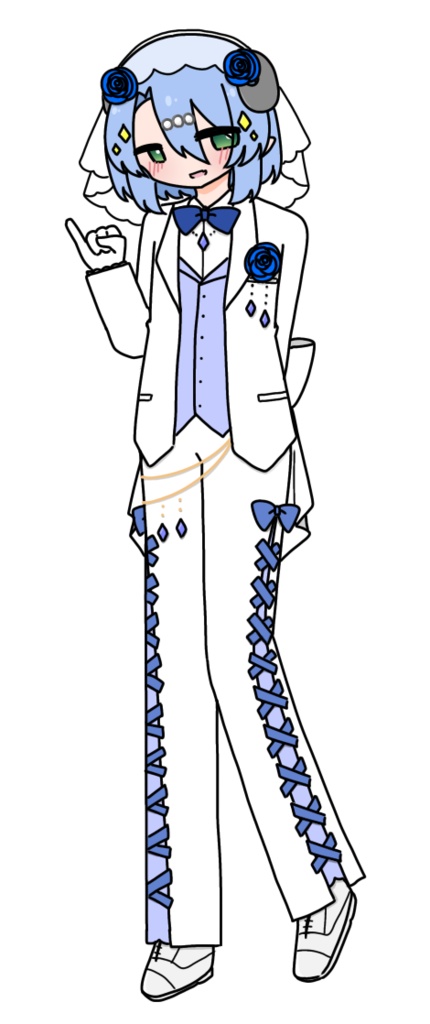 竜歌シキ Anniversary style立ち絵