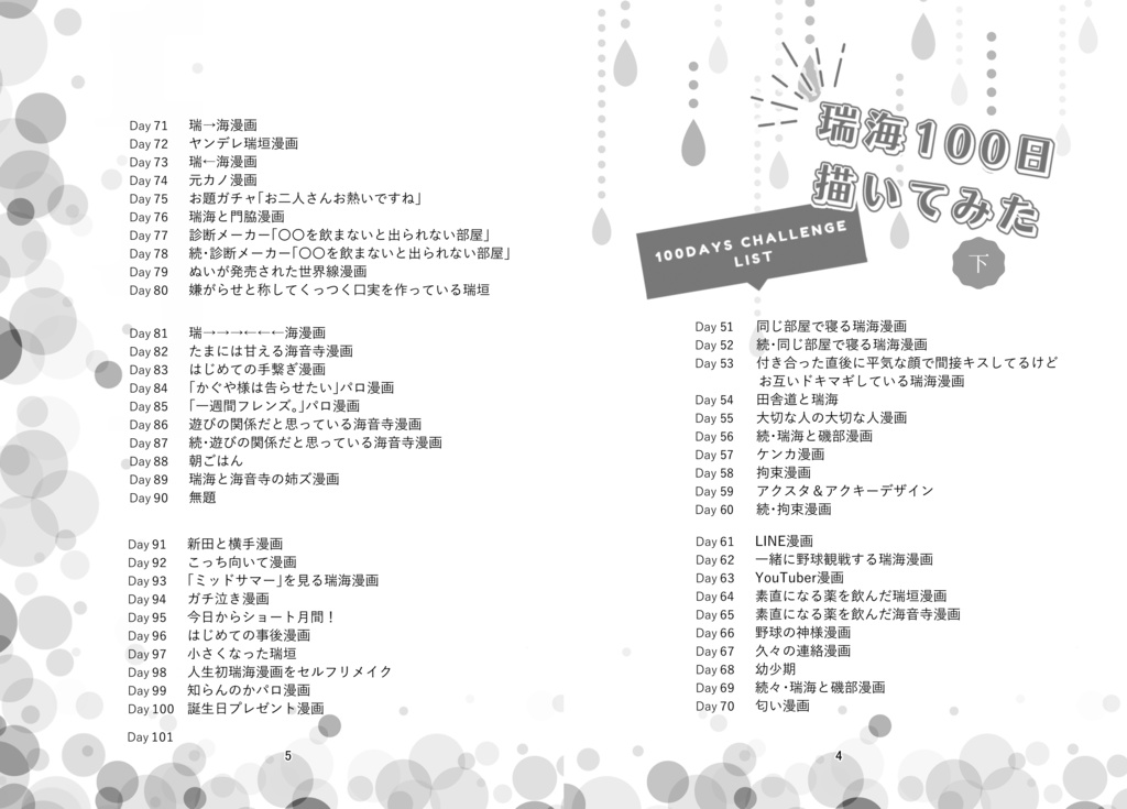 瑞海100日描いてみた 上下巻セット