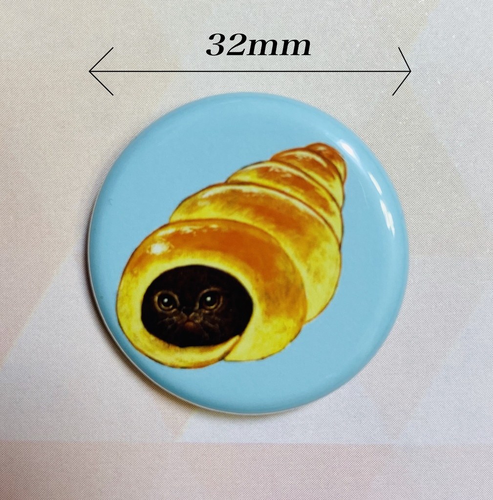 コロネ猫缶バッチ