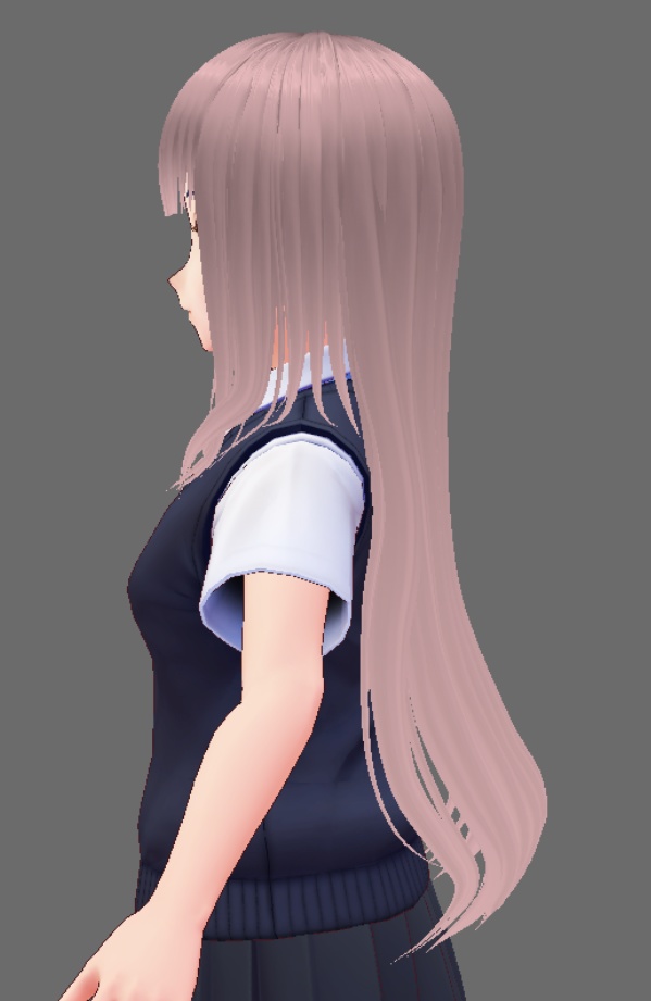 ふわふわパッツンロング【正式版対応】