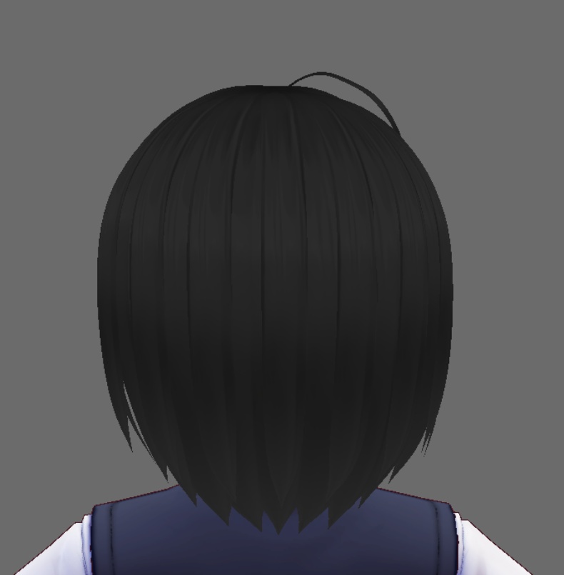 黒髪ショートリボン【正式版対応】