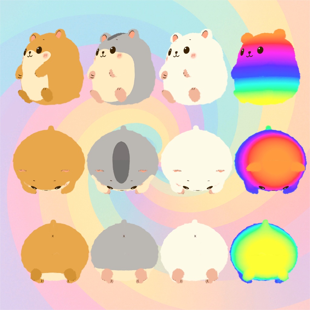 ぷりてぃハムスターのぬいぐるみ