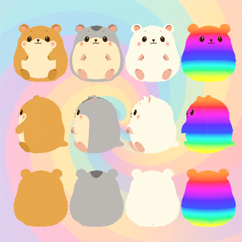 ぷりてぃハムスターのぬいぐるみ