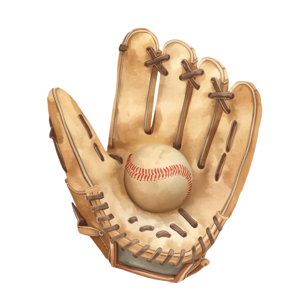 【部活アイテム】水彩アンティーク風の部活アイテムクリップアートセット(全7種類)卒業記念などに!