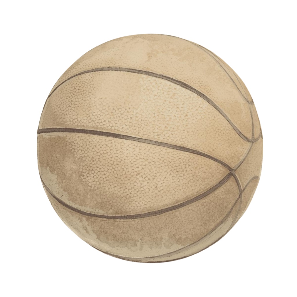 【部活アイテム】水彩アンティーク風の部活アイテムクリップアートセット(全7種類)卒業記念などに!