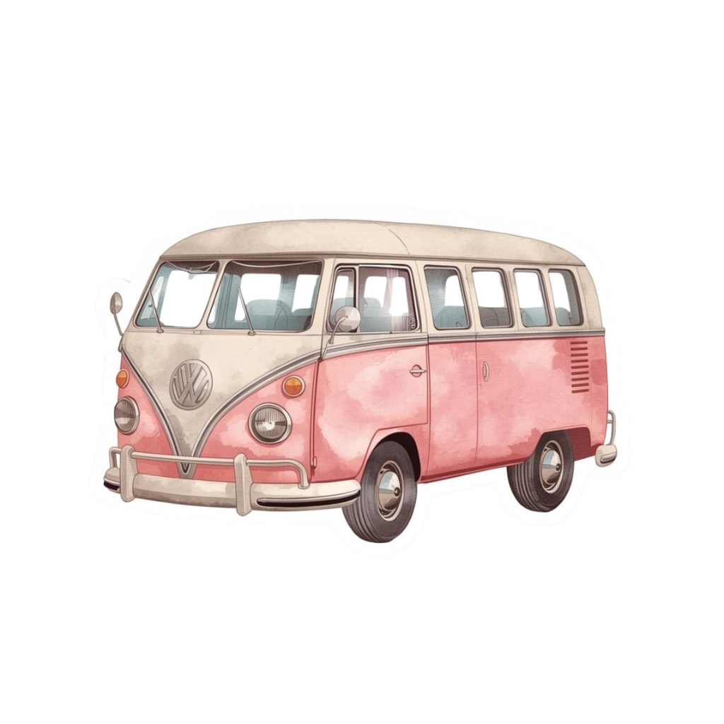 【旅行アイテム】水彩画風ピンクのアンティーク調の旅行アイテムシリーズ(全10種)