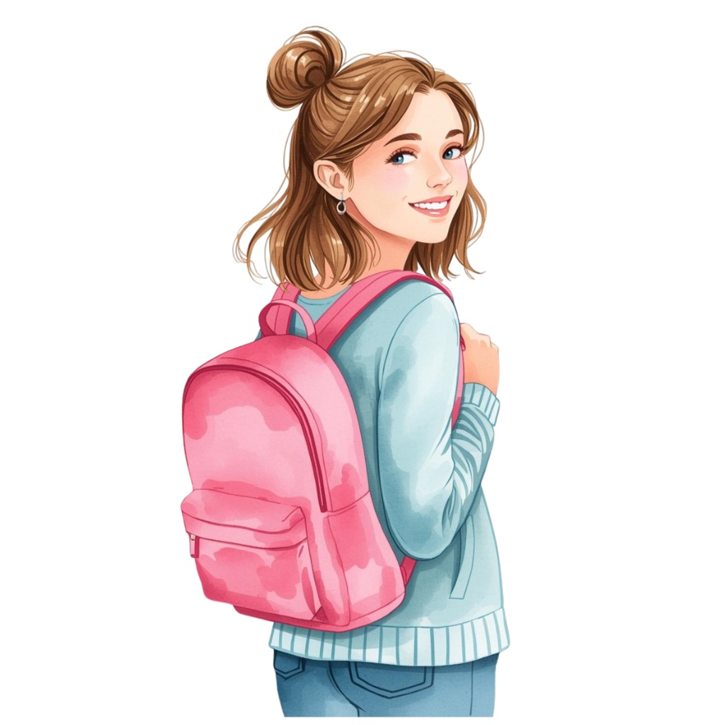 【旅行アイテム】水彩画風ピンクのアンティーク調の旅行アイテムシリーズ(全10種)