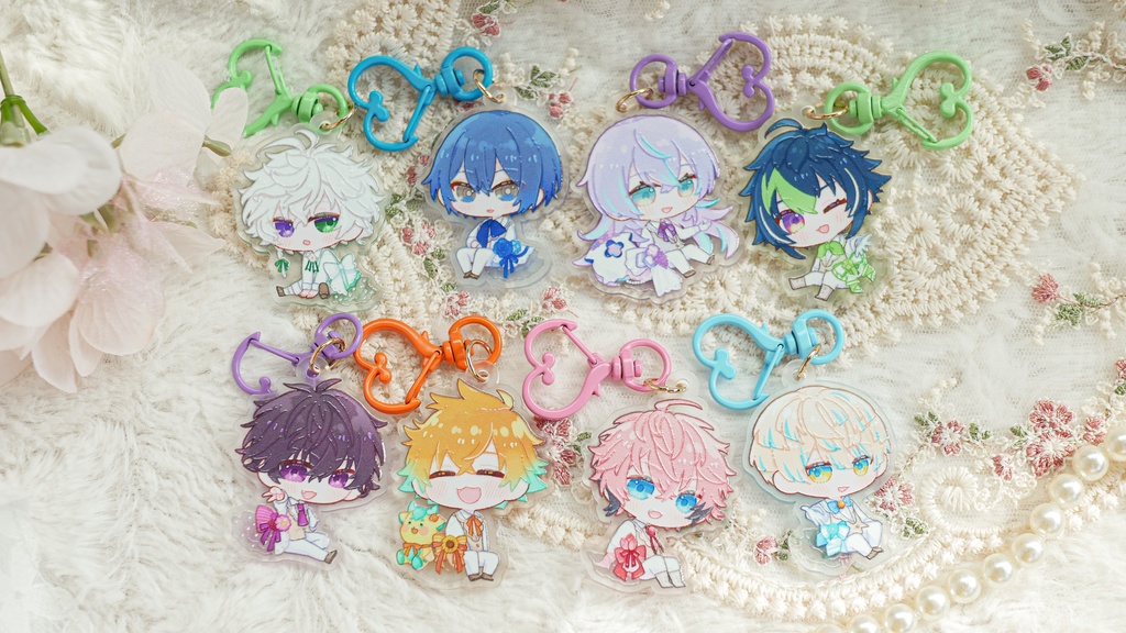 【非公式】MECHATU-A×Flower捏造衣装アクキー