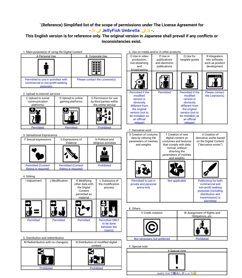 【ギミック付MA対応】-✨🌙 JellyFish Umbrella 🌙✨-