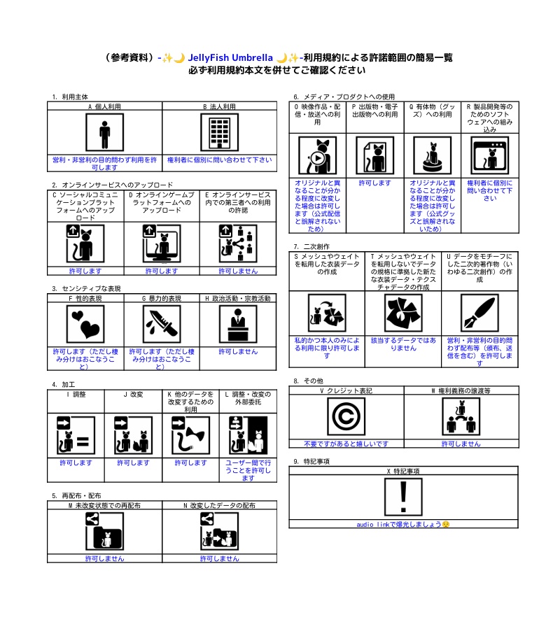 【ギミック付MA対応】-✨🌙 JellyFish Umbrella 🌙✨-