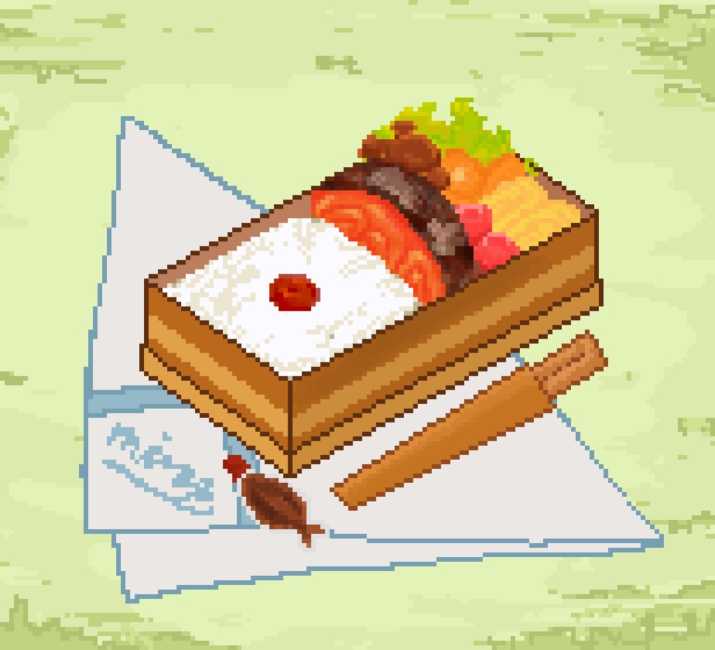 Bento Box / お弁当 ドット絵