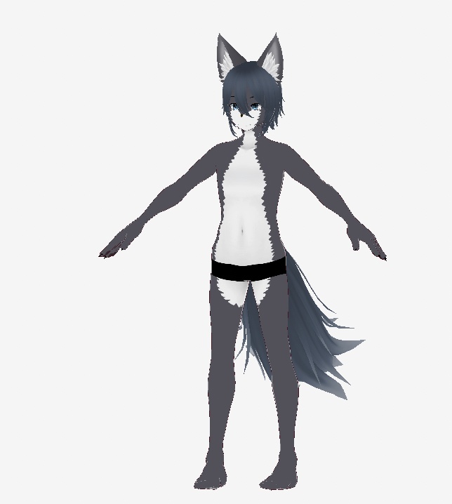 ケモノVRido素体-オス/メス