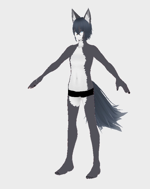 ケモノVRido素体-オス/メス