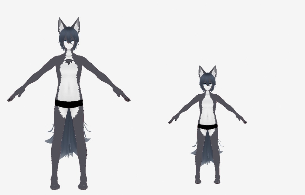 ケモノVRido素体-オス/メス