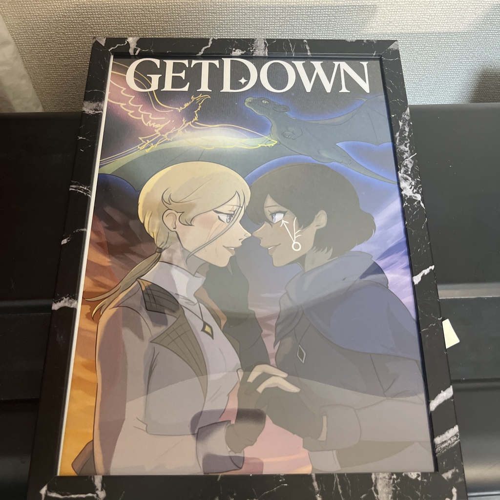 GETDOWN A4サイズ コミティア品 額縁イラスト