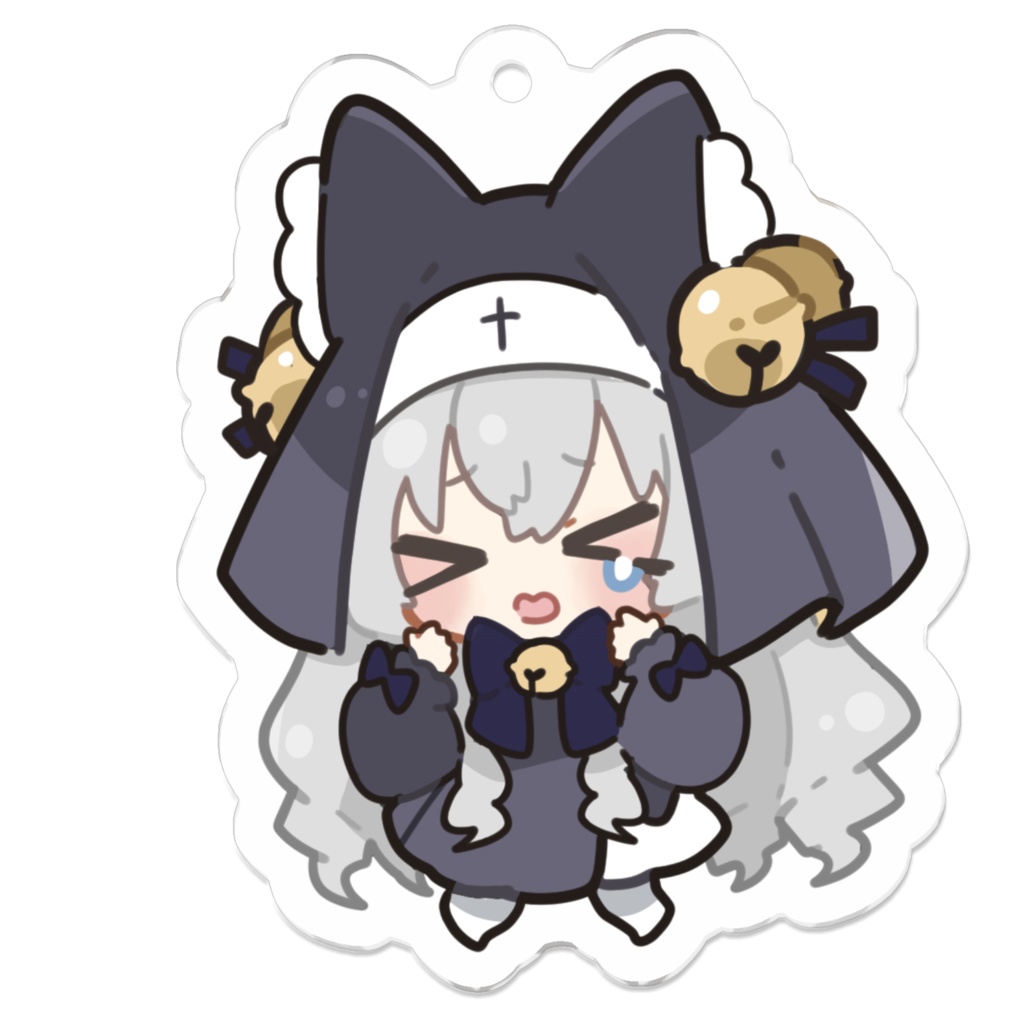 【常設】Twitter8000人記念グッズ　えーんアクリルキーホルダー