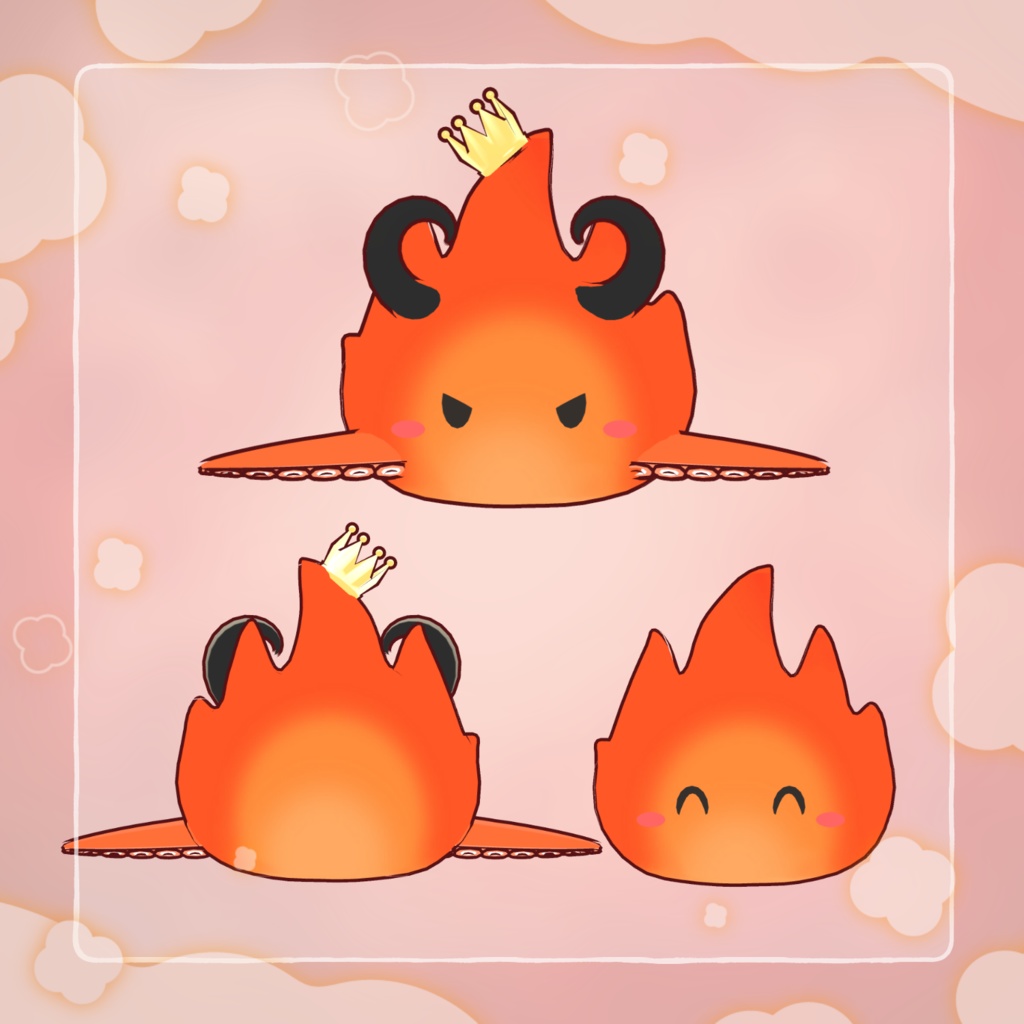 クトゥグア Cthugha【VRChat向け3Dモデル】