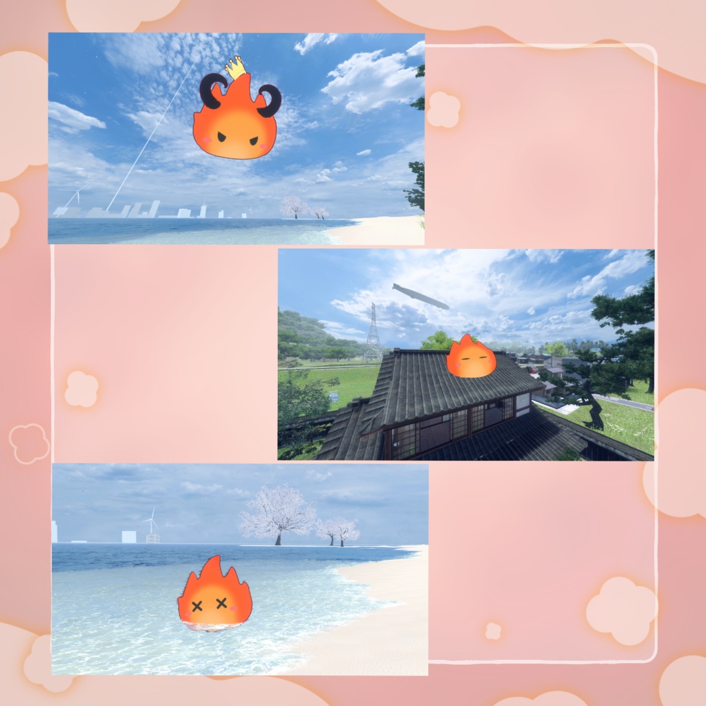 クトゥグア Cthugha【VRChat向け3Dモデル】