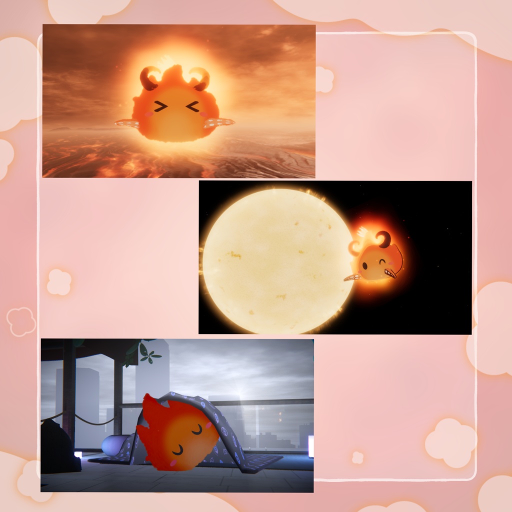 クトゥグア Cthugha【VRChat向け3Dモデル】