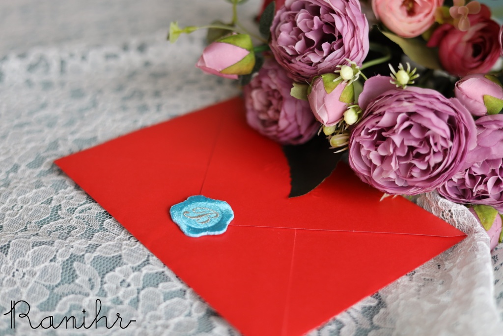 シーリングスタンプ(封蝋)風刺繍シールワッペン