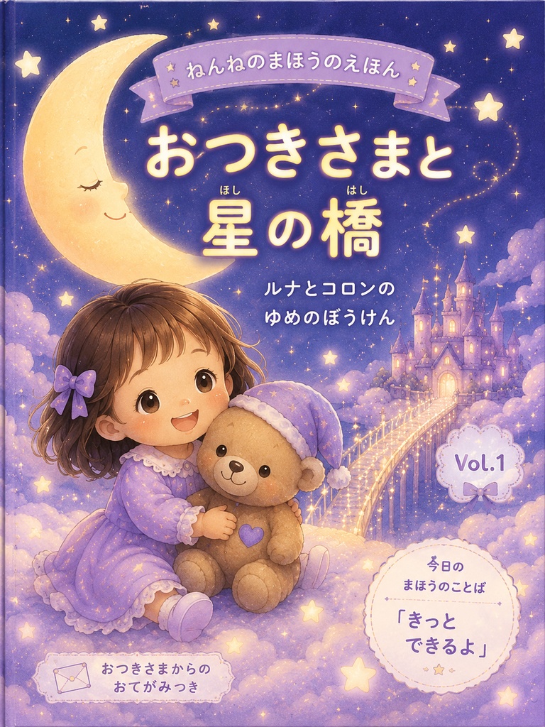 ねんねのまほうえほん① おつきさまと星の橋