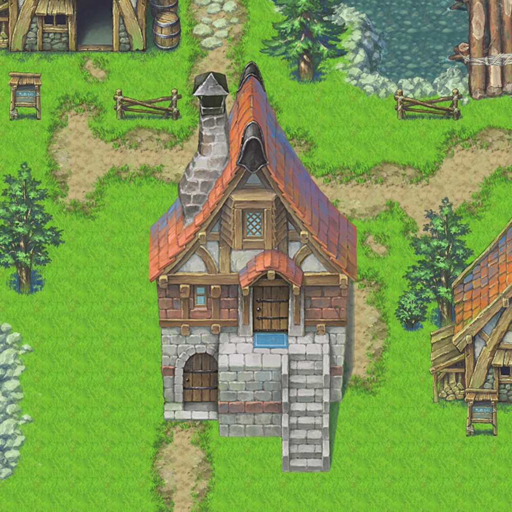 トキグラチップス 煙立つ石レンガの家