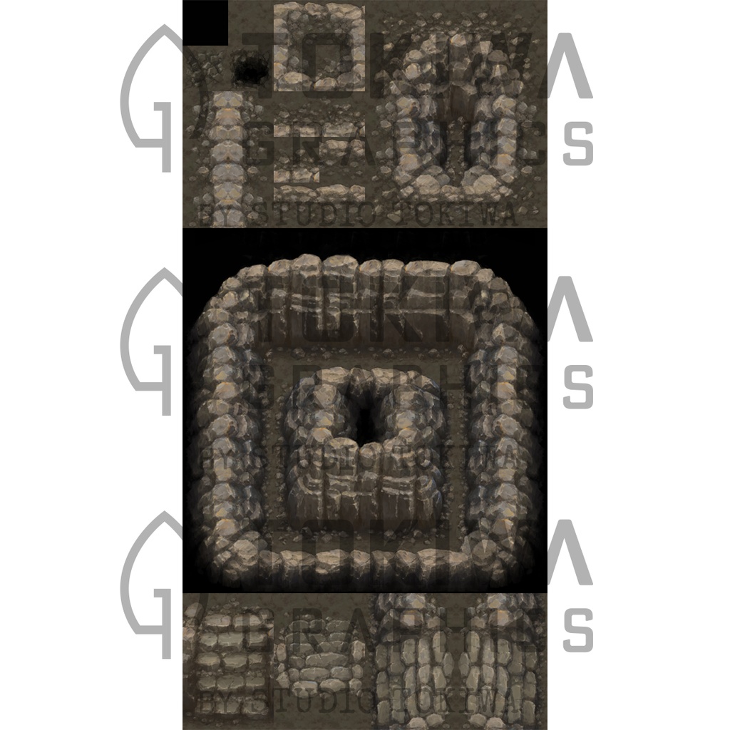 トキグラチップス ほの暗い岩山洞窟