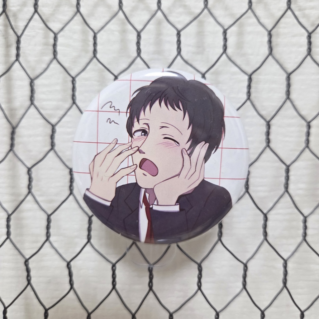 足立透 缶バッジ(あくび)