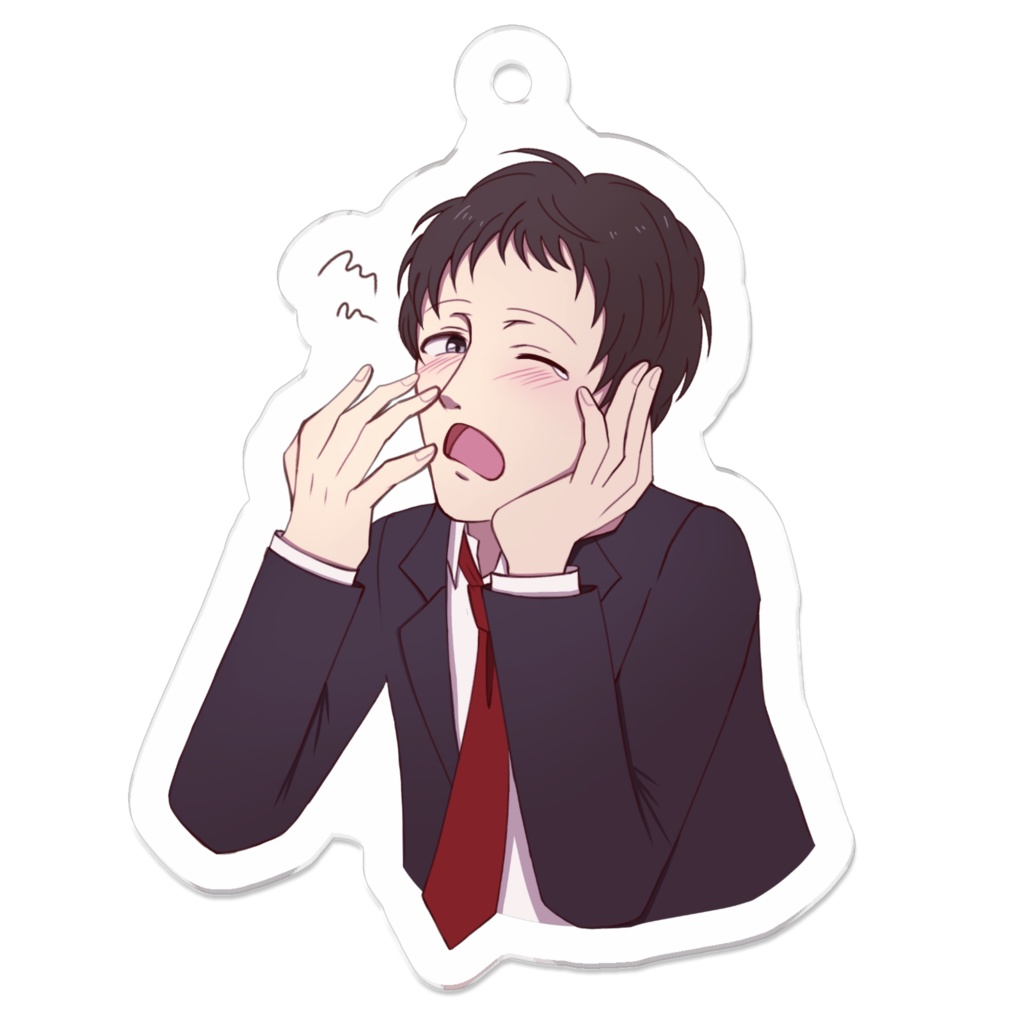 足立透 アクリルキーホルダー(あくび)