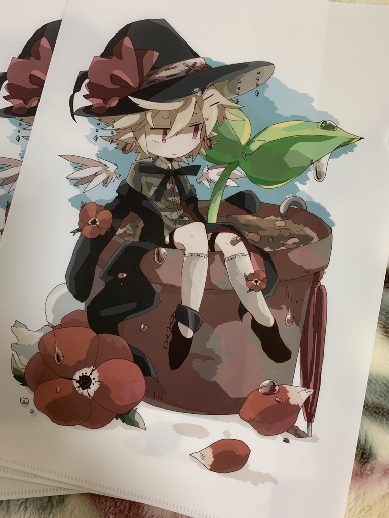 クリアファイル-セーズくんと植木鉢-