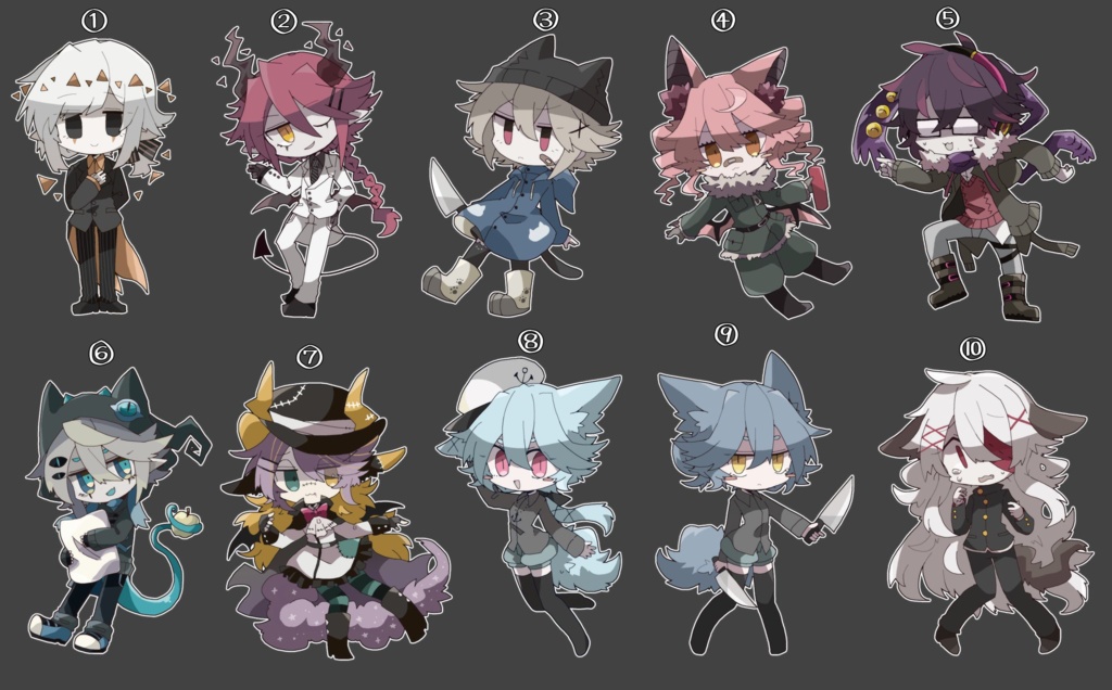 【受注生産】アクリルキーホルダー-OCs*Vol.2-