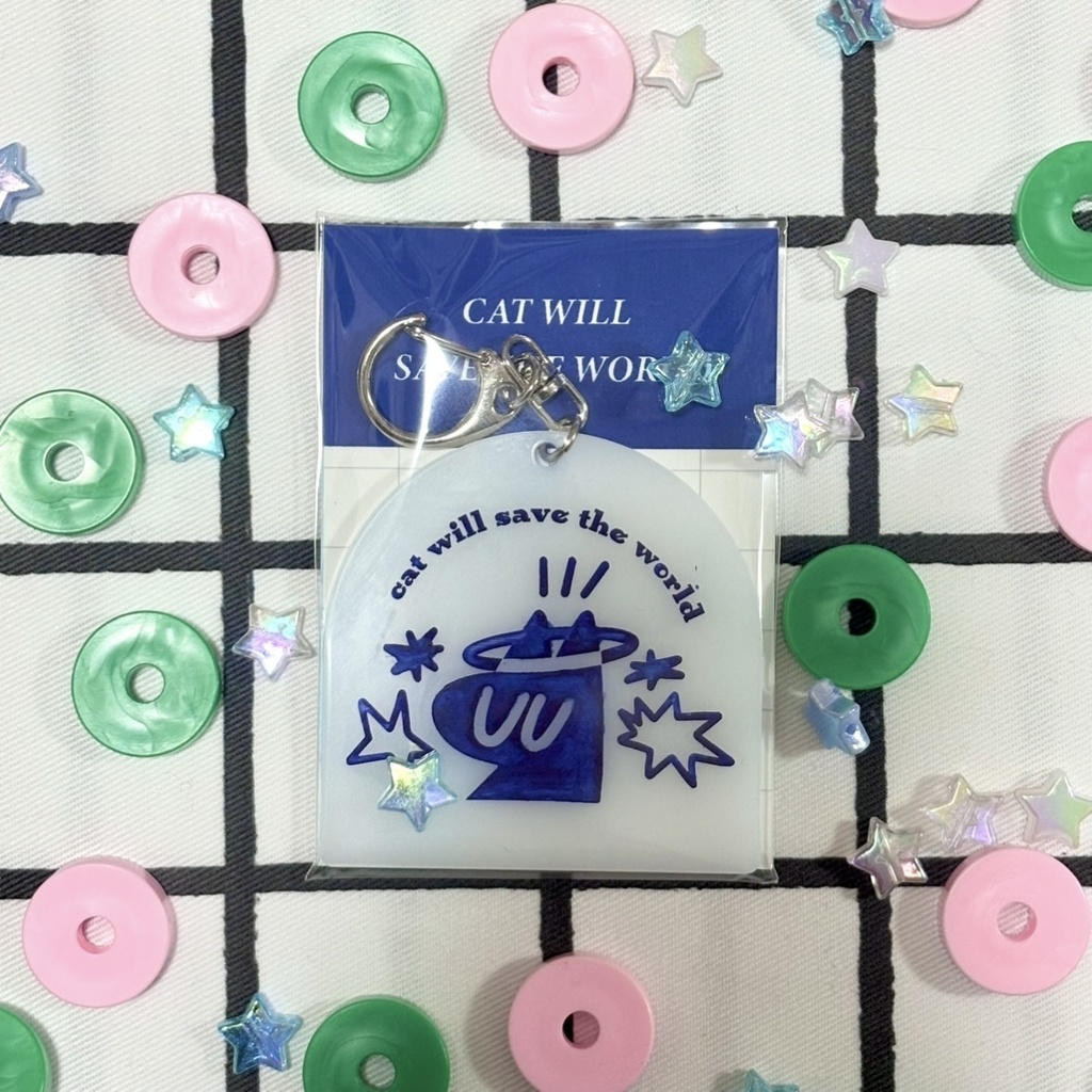 CAT WILL SAVE THE WORLD キーホルダー