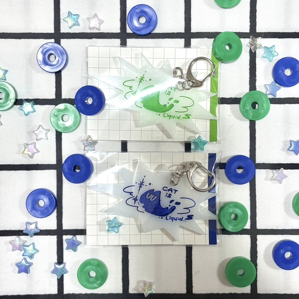 猫は流体 キーホルダー