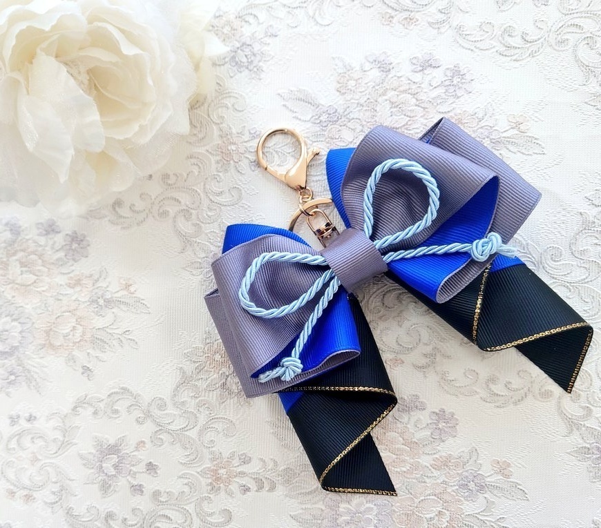 刀剣乱舞 山姥切長義イメージ♡ 推し活リボンチャーム(バッグチャーム・ヘアアクセサリー)ライブ/舞台/イベントに