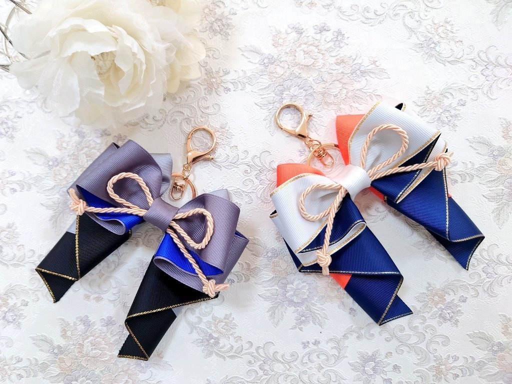 刀剣乱舞 山姥切長義イメージ♡ 推し活リボンチャーム(バッグチャーム・ヘアアクセサリー)ライブ/舞台/イベントに