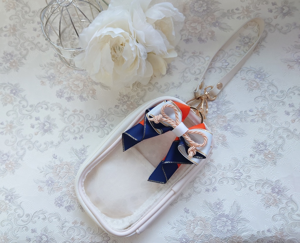 刀剣乱舞 山姥切国広イメージ♡ 推し活リボンチャーム(バッグチャーム・ヘアアクセサリー)ライブ/舞台/イベントに