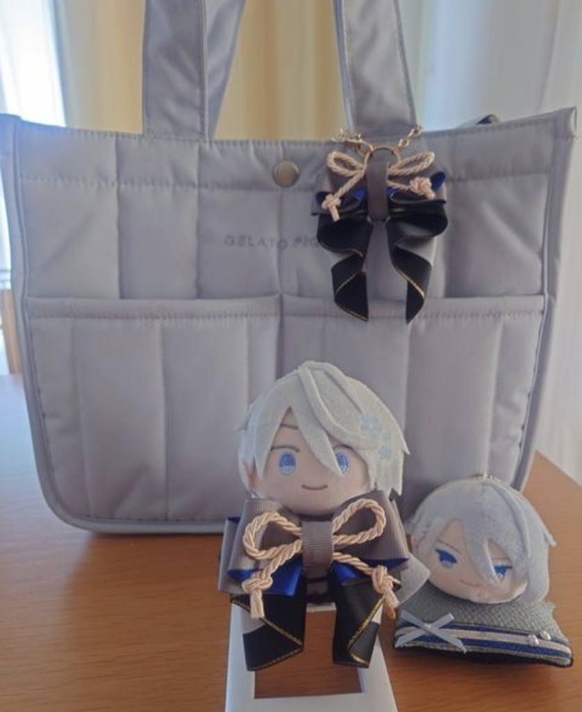 刀剣乱舞 山姥切国広イメージ♡ 推し活リボンチャーム(バッグチャーム・ヘアアクセサリー)ライブ/舞台/イベントに