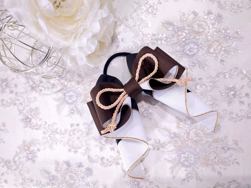 文アル菊池寛イメージ リボンチャーム/文豪とアルケミスト 推し活グッズ 大人可愛いハンドメイド