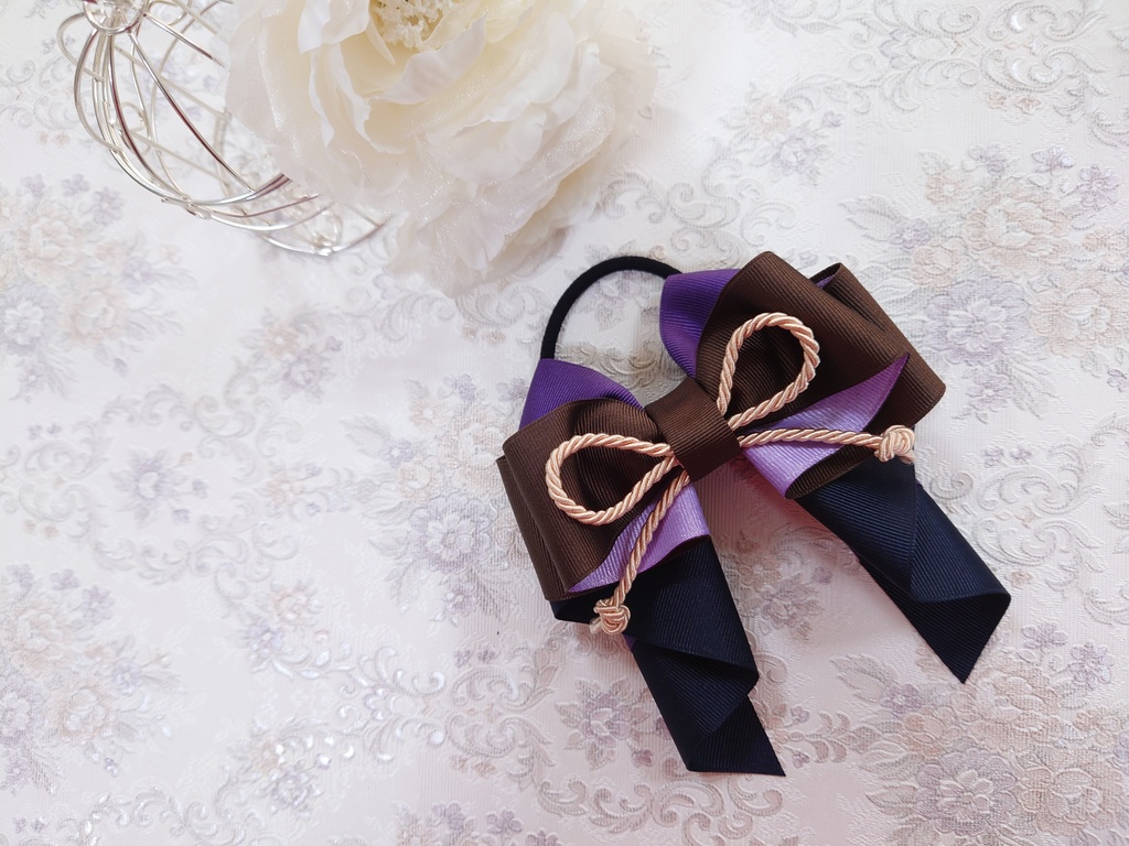 文アル菊池寛イメージ リボンチャーム/文豪とアルケミスト 推し活グッズ 大人可愛いハンドメイド