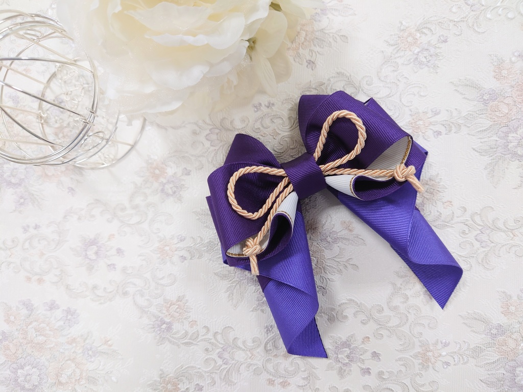 文アル菊池寛イメージ リボンチャーム/文豪とアルケミスト 推し活グッズ 大人可愛いハンドメイド