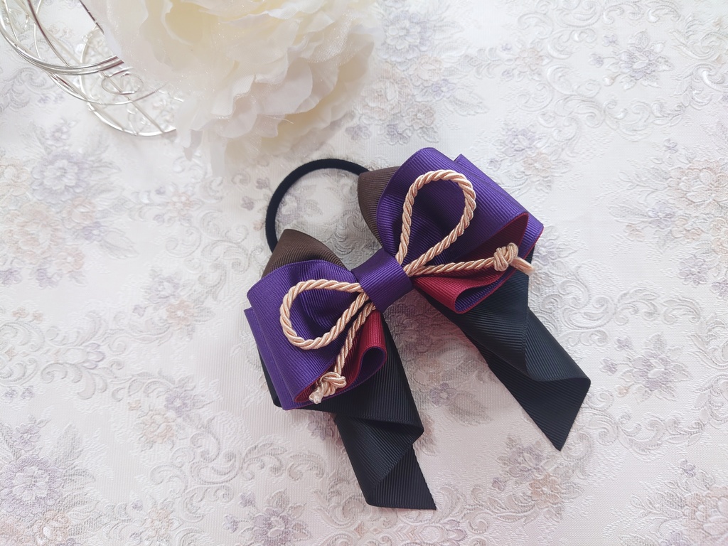 文アル菊池寛イメージ リボンチャーム/文豪とアルケミスト 推し活グッズ 大人可愛いハンドメイド