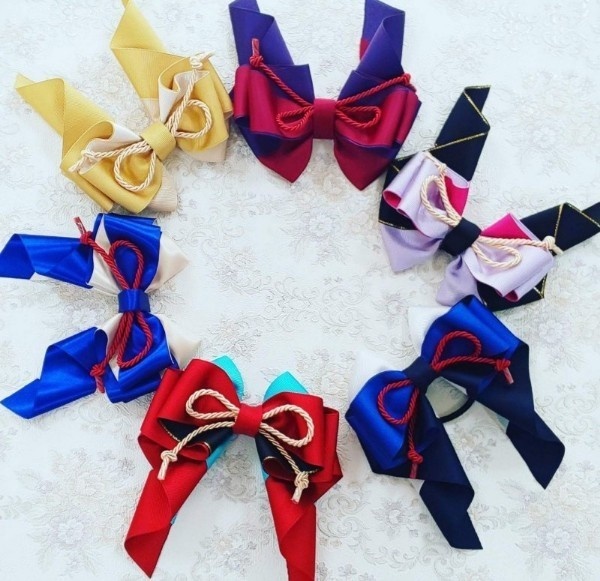 刀剣乱舞 髭切イメージ♡ 推し活リボンチャーム(バッグチャーム・ヘアアクセサリー)ライブ/舞台/イベントに