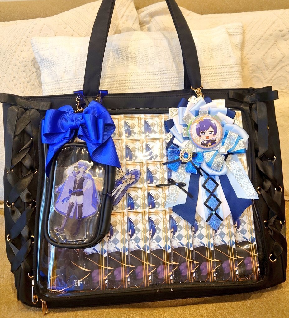 刀剣乱舞 髭切イメージ♡ 推し活リボンチャーム(バッグチャーム・ヘアアクセサリー)ライブ/舞台/イベントに